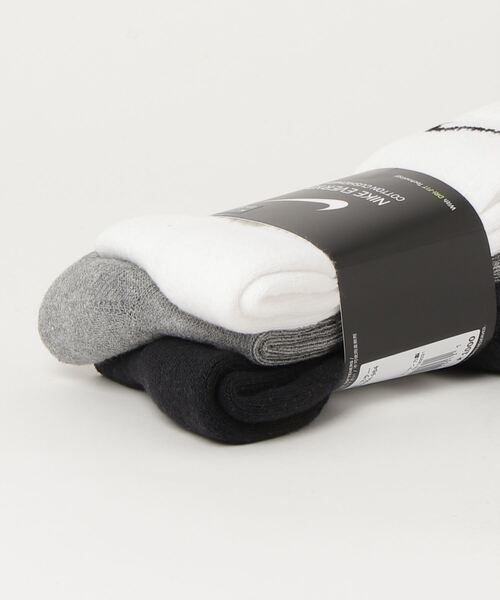 NIKE（ナイキ）の「NIKE ナイキ 3P エブリデイ クッション クルー ソックス（ソックス/靴下・メンズ・マルチ/ホワイト/ブラック・23-25/21-23/25-27/27-29）」の6枚目の写真
