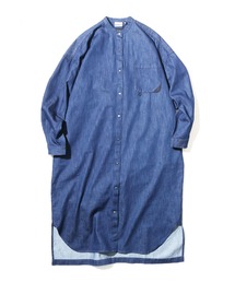 WILD THINGS（ワイルドシングス）の「WILDTHINGS / ワイルドシングス SHELTECH DENIM SHIRT ONEPIECE デニムシャツワンピース（シャツワンピース）」