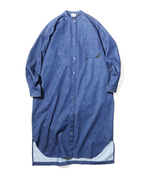WILDTHINGS / ワイルドシングス SHELTECH DENIM SHIRT ONEPIECE デニムシャツワンピース