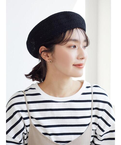 Green　Parks（グリーンパークス）の「・サーモベレー（キャップ・レディース・アイボリー/ブラック・FREE）」の5枚目の写真