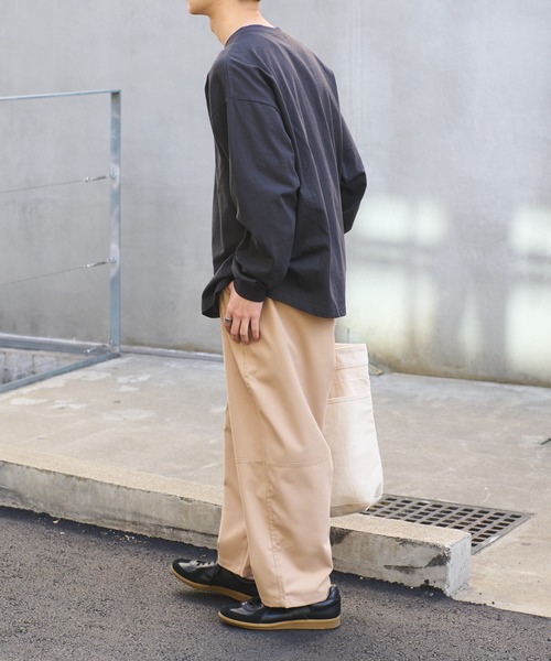 ワンポイント刺繍ビッグロングTシャツ