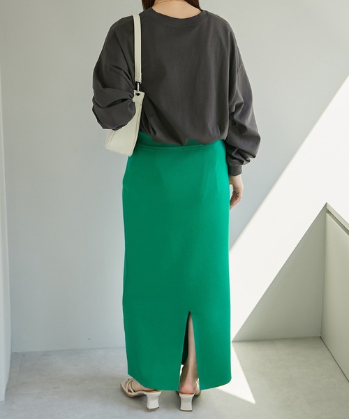 ワンポイント刺繍ビッグロングTシャツ