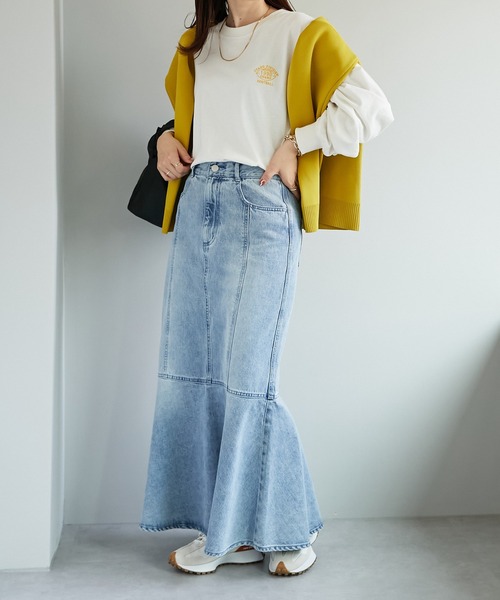 ワンポイント刺繍ビッグロングTシャツ