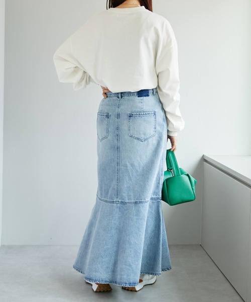 ワンポイント刺繍ビッグロングTシャツ