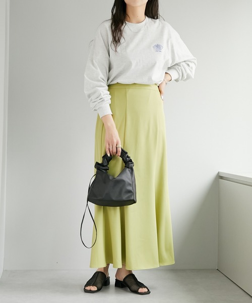 ワンポイント刺繍ビッグロングTシャツ