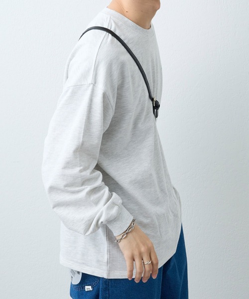 ワンポイント刺繍ビッグロングTシャツ