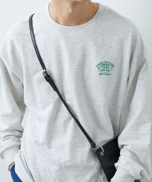 ワンポイント刺繍ビッグロングTシャツ
