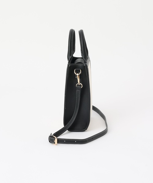 one after another NICE CLAUP（ワンアフターアナザーナイスクラップ）の「キャンバスロゴミニバッグ（ショルダーバッグ・レディース・ブラック/キャメル・FREE）」の21枚目の写真