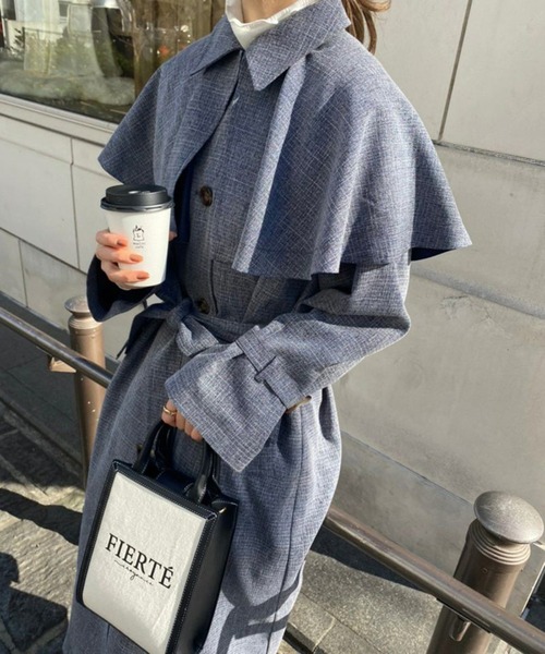 one after another NICE CLAUP（ワンアフターアナザーナイスクラップ）の「キャンバスロゴミニバッグ（ショルダーバッグ・レディース・ブラック/キャメル・FREE）」の9枚目の写真