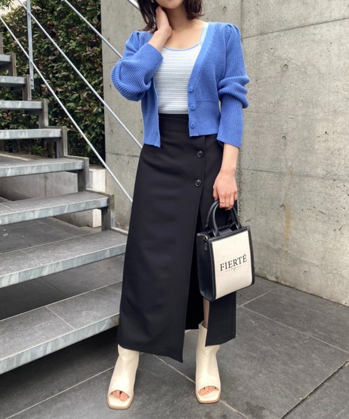 one after another NICE CLAUP（ワンアフターアナザーナイスクラップ）の「キャンバスロゴミニバッグ（ショルダーバッグ・レディース・ブラック/キャメル・FREE）」の13枚目の写真