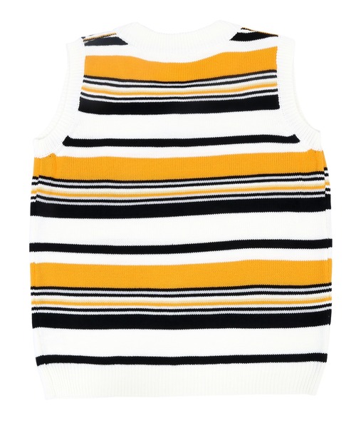 Figments(フィグメンツ)の「マルチボーダーニットベスト(ベスト・レディース・イエロー/ブルー・FREE)」の9枚目の写真