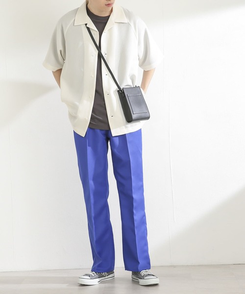 SENSE OF PLACE by URBAN RESEARCH（センスオブプレイスバイアーバンリサーチ）の「フェイクレザースクエアミニショルダーバッグ（ショルダーバッグ・メンズ・ブラック/ネイビー/ブラック系その他/ライトベージュ・ONE）」の10枚目の写真