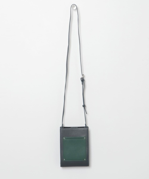 SENSE OF PLACE by URBAN RESEARCH（センスオブプレイスバイアーバンリサーチ）の「フェイクレザースクエアミニショルダーバッグ（ショルダーバッグ・メンズ・ブラック/ネイビー/ブラック系その他/ライトベージュ・ONE）」の13枚目の写真