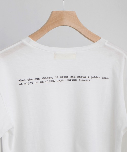 EFOLE(エフォル)の「T/Cソフト天竺 ロゴプリント ロングTシャツ(Tシャツ/カットソー・レディース・ミント/ブラック/ホワイト・FREE)」の10枚目の写真