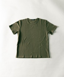 T/C ワッフル クルーネック 半袖サーマルTシャツ