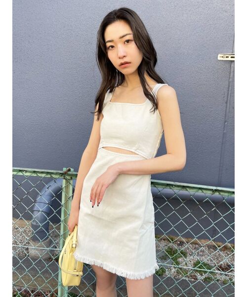 EMODA（エモダ）の「スイッチングコンパクトワンピース（ワンピース・レディース・ライトブルー/インディゴブルー/アイボリー・SMALL/MEDIUM）」の21枚目の写真