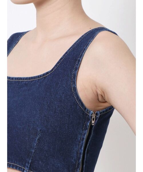 EMODA（エモダ）の「スイッチングコンパクトワンピース（ワンピース・レディース・ライトブルー/インディゴブルー/アイボリー・SMALL/MEDIUM）」の6枚目の写真