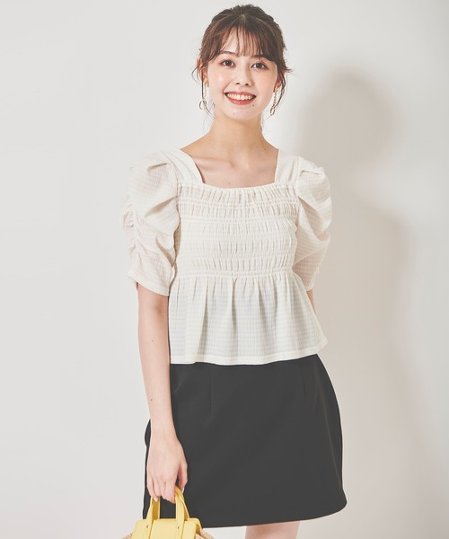 31 Sons de mode（トランテアン　ソン　ドゥ　モード）の「ウエスト切替スカショーパン（その他パンツ・レディース・ブラック/ベージュ・36/38）」の10枚目の写真