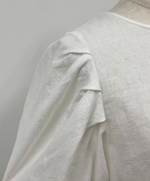 PICCIN（ピッチン）の「タックスリーブブラウス（シャツ/ブラウス・レディース・イエロー/グリーン/オフホワイト・M）」の14枚目の写真