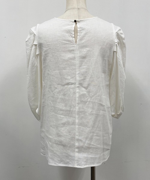 PICCIN（ピッチン）の「タックスリーブブラウス（シャツ/ブラウス・レディース・イエロー/グリーン/オフホワイト・M）」の10枚目の写真