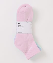 NIKE（ナイキ）の「《NIKEアパレル》3Pエブリデイクッションクウォーターソックス（ソックス/靴下）」