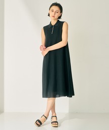 ANAYI | 和紙タックかのこポロ衿　ワンピース　<手洗い可>(ワンピース)
