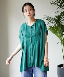 CRAFT STANDARD BOUTIQUE | ヴィンテージボイルタックドレーブチュニック　＊◆(シャツ/ブラウス)