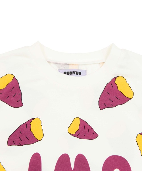 PUNYUS（プニュズ）の「フード総柄Ｔシャツ(IMO)（Tシャツ/カットソー・レディース・パープル・3/1/2/4）」の4枚目の写真