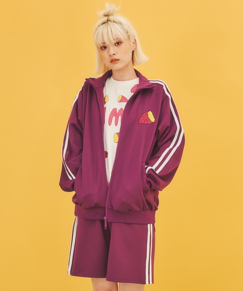 PUNYUS（プニュズ）の「フード総柄Ｔシャツ(IMO)（Tシャツ/カットソー・レディース・パープル・3/1/2/4）」の12枚目の写真