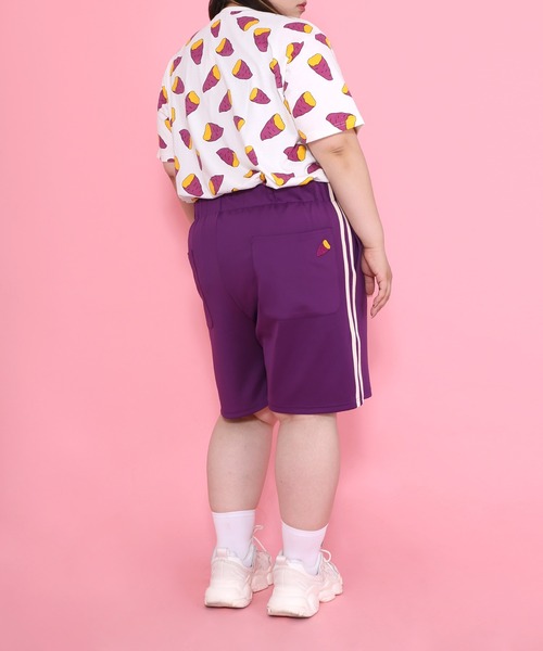 PUNYUS（プニュズ）の「フード総柄Ｔシャツ(IMO)（Tシャツ/カットソー・レディース・パープル・3/1/2/4）」の16枚目の写真