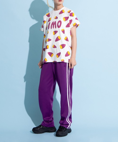 PUNYUS（プニュズ）の「フード総柄Ｔシャツ(IMO)（Tシャツ/カットソー・レディース・パープル・3/1/2/4）」の21枚目の写真