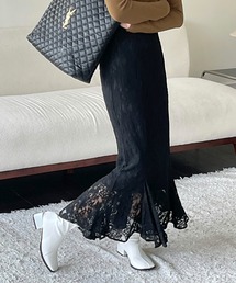 emi+ | 花柄レースハイウエストマーメードスカート(スカート)