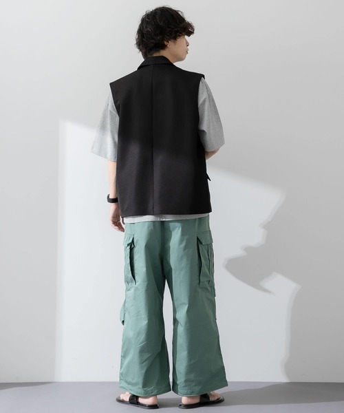 SENSE OF PLACE by URBAN RESEARCH（センスオブプレイスバイアーバンリサーチ）の「『わたべ×SOP』『WEB/一部店舗限定』テーラードベスト（ベスト・メンズ・ブラック/ネイビー・MEDIUM/LARGE）」の13枚目の写真