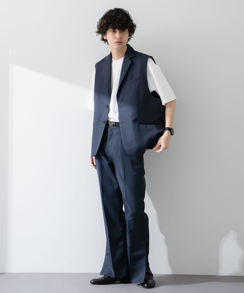 SENSE OF PLACE by URBAN RESEARCH（センスオブプレイスバイアーバンリサーチ）の「『わたべ×SOP』『WEB/一部店舗限定』テーラードベスト（ベスト・メンズ・ブラック/ネイビー・MEDIUM/LARGE）」の17枚目の写真