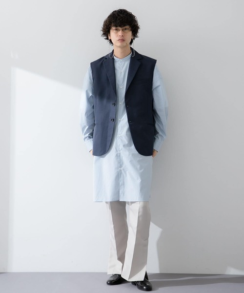 SENSE OF PLACE by URBAN RESEARCH（センスオブプレイスバイアーバンリサーチ）の「『わたべ×SOP』『WEB/一部店舗限定』テーラードベスト（ベスト・メンズ・ブラック/ネイビー・MEDIUM/LARGE）」の7枚目の写真