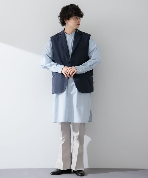 SENSE OF PLACE by URBAN RESEARCH（センスオブプレイスバイアーバンリサーチ）の「『わたべ×SOP』『WEB/一部店舗限定』テーラードベスト（ベスト・メンズ・ブラック/ネイビー・MEDIUM/LARGE）」の21枚目の写真