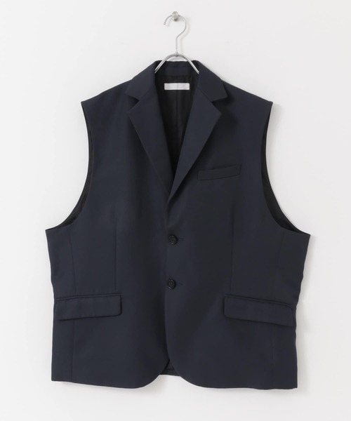 SENSE OF PLACE by URBAN RESEARCH（センスオブプレイスバイアーバンリサーチ）の「『わたべ×SOP』『WEB/一部店舗限定』テーラードベスト（ベスト・メンズ・ブラック/ネイビー・MEDIUM/LARGE）」の8枚目の写真
