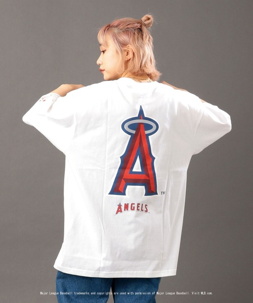 AVIREX（アヴィレックス）の「【MLB×AVIREX】エンジェルス Tシャツ/ANGELS T-SHIRT / アヴィレックス / AVIREX（Tシャツ/カットソー・メンズ・ホワイト/レッド・SMALL/MEDIUM/LARGE/X-LARGE/XX-LARGE）」の8枚目の写真