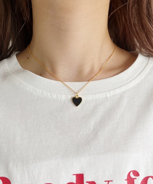 at12:03（アットイチニーゼロサン）の「ハートモチーフネックレス（ネックレス・レディース・ホワイト/ブラック/レッド・FREE）」の15枚目の写真