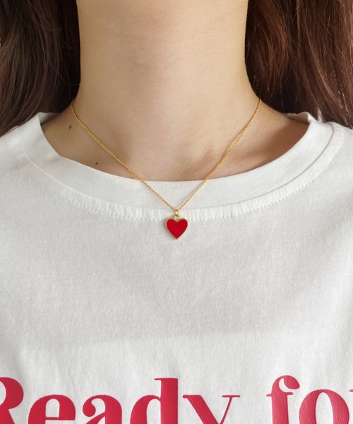 at12:03（アットイチニーゼロサン）の「ハートモチーフネックレス（ネックレス・レディース・ホワイト/ブラック/レッド・FREE）」の10枚目の写真