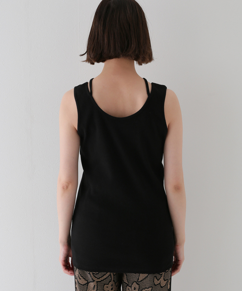 JOINT WORKS（ジョイントワークス）の「2WAYデザインタンクトップ（タンクトップ・レディース・ホワイト/ブラック・FREE）」の12枚目の写真