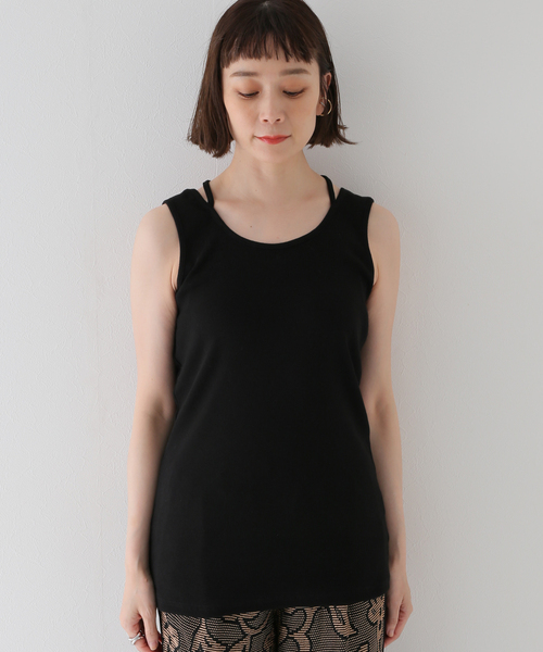 JOINT WORKS（ジョイントワークス）の「2WAYデザインタンクトップ（タンクトップ・レディース・ホワイト/ブラック・FREE）」の18枚目の写真