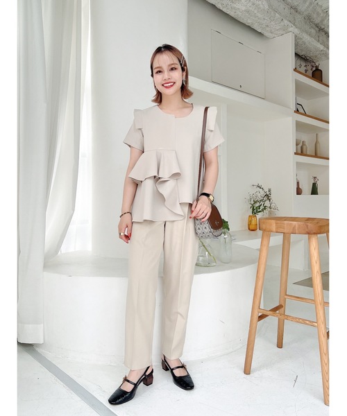 JUMELLE（ジュメロ）の「ラジカルデザイントップ（シャツ/ブラウス・レディース・ベージュ・FREE）」の19枚目の写真