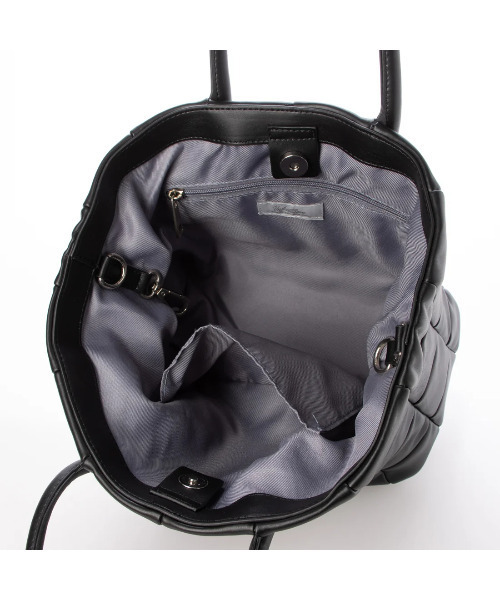 cache cache(カシュ カシュ)の「カシュカシュ cachecache / パッチワークボンディング2wayトート(トートバッグ・レディース・グリーン/ベージュ系その他/ラベンダー/ブラック/アイボリー/グレー・FREE)」の7枚目の写真