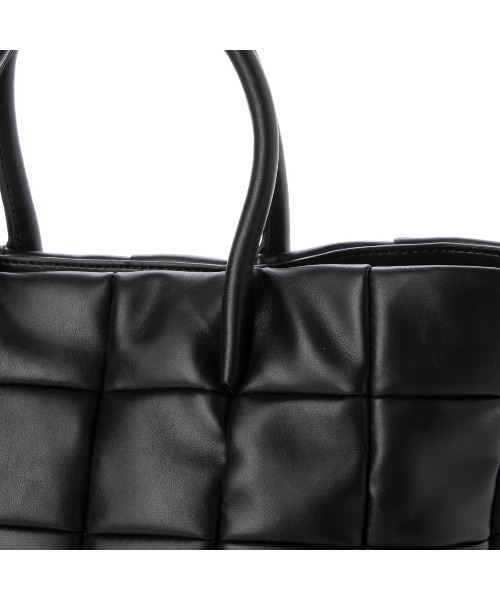 cache cache(カシュ カシュ)の「カシュカシュ cachecache / パッチワークボンディング2wayトート(トートバッグ・レディース・グリーン/ベージュ系その他/ラベンダー/ブラック/アイボリー/グレー・FREE)」の8枚目の写真