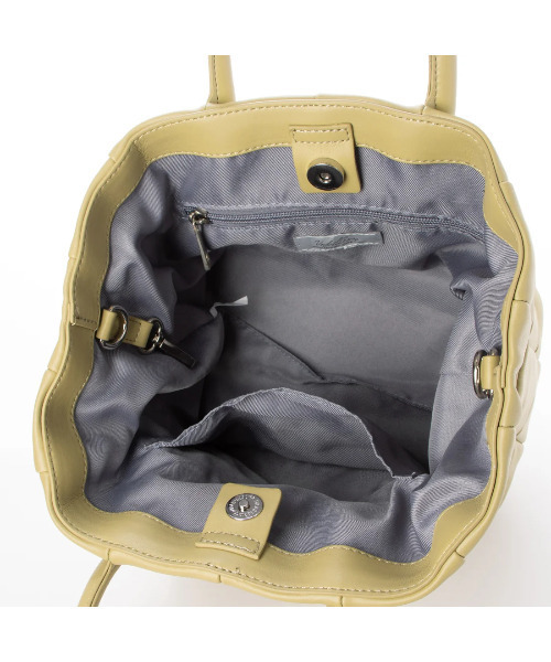 cache cache(カシュ カシュ)の「カシュカシュ cachecache / パッチワークボンディング2wayトート(トートバッグ・レディース・グリーン/ベージュ系その他/ラベンダー/ブラック/アイボリー/グレー・FREE)」の20枚目の写真