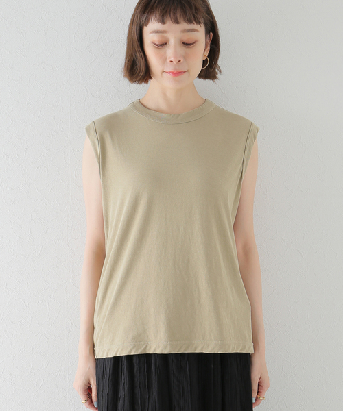 plage（プラージュ）の「ノースリーブフロストロゴTシャツ（Tシャツ/カットソー・レディース・ホワイト/ブラック/ベージュ・FREE）」の22枚目の写真