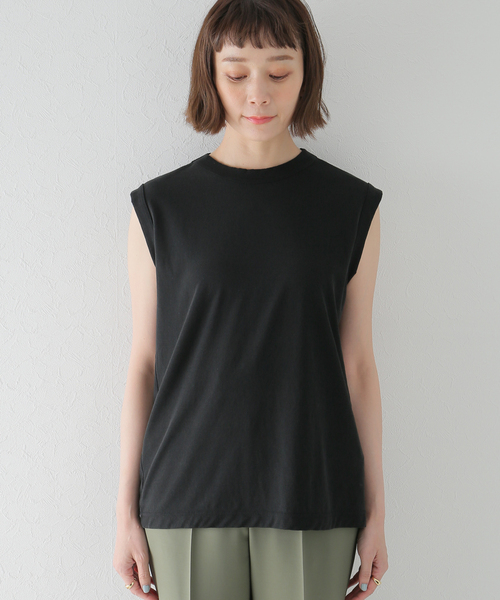 Plage - プラージュ  ノースリーブ Tシャツ Plage(プラージュ) ノースリーブカットソー19080922110020