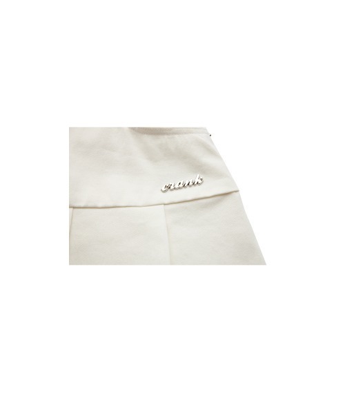 CRANK（クランク）の「A'GEM/9 × .kom『CRANK/クランク』EYELET BELT PLEATS SKIRT/アイレットベルト プリーツ スカート（スカート・メンズ・ブラック/ホワイト・S/M）」の8枚目の写真