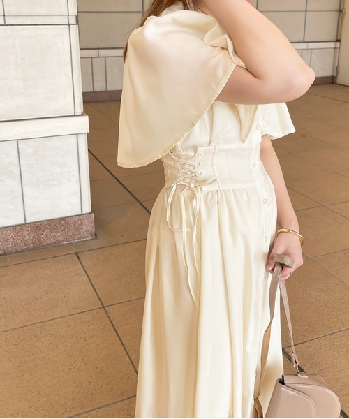 apres jour(アプレジュール)の「フレアスリーブワンピース【ZOZOTOWN限定アイテム】(ワンピース・レディース・アイボリー/ラベンダー/ホワイト系その他・X-LARGE/フリー)」の6枚目の写真